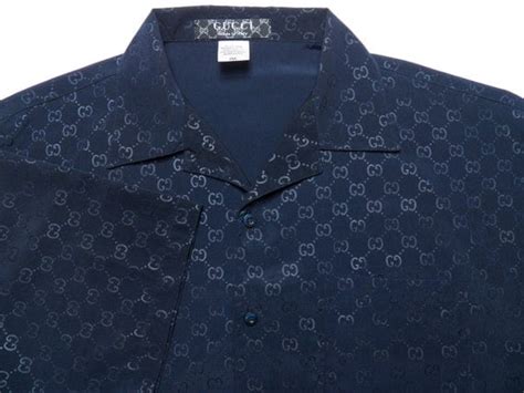 blue gucci button up|gucci casual button down shirts.